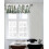 Pine Maple Forest Window Valance Dark Green 42x12in Rod 7
