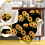 Sunflower Throw Blanket Black 50 x 60 inches 4