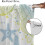 Ocean Theme Curtains Teal Blue Coral Shell Design 2 Panels 4