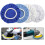 Microfiber Car Polishing Bonnet Pad Blue 8 Pcs 3