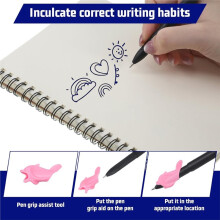 Ink Pen 24pc Refills for Grooved Handwriting Workbooks Magical Pens for Handwriting Book Reusable with Writing Training