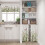 Floral Herbs Kitchen Curtains Valance Tier Set 36 inch 6