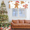 Christmas valance for windows gingerbread man 1 panel 54 x 2
