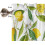 Yellow Lemon White Flower Kitchen Curtains Semi-Sheer 5