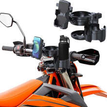 Motorcycle Cup and Phone Mount Black Universal
