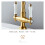 Kitchen Faucet Dual Handle Antique Brass 360 Rotation 4