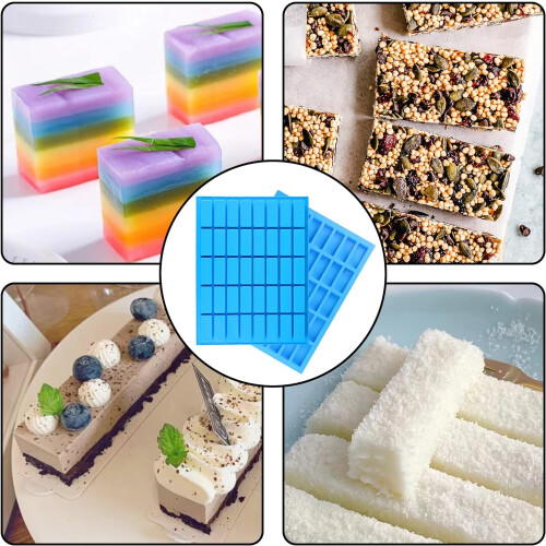 Silicone Chocolate Mold Rectangular 40-Cavity 2-Pack 2