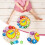 Wooden Alarm Clock Puzzle Geometric Shape Sorter 1 pc 1