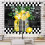 Lemon Fruit Kitchen Curtains Black White 2 Panels 55x39 in 3