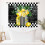 Lemon Fruit Kitchen Curtains Black White 2 Panels 55x39 in 4
