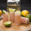 Tequila-Shotgläser mit Wasserflasche, Set, Rosa 6