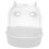 Bird Bath Cage White Plastic for Small Birds 4
