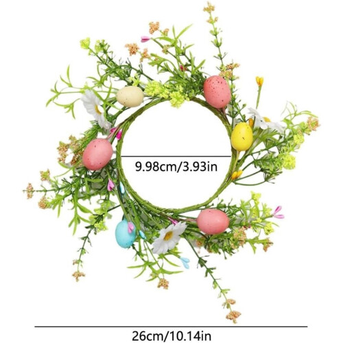 Krans av påskeegglysholder, 10 cm 2