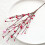 Artificial Red Berry Flower Stems Heart Shape 6 Pcs 2