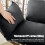 Egg Chair Cushion with Headrest Black Waterproof 6
