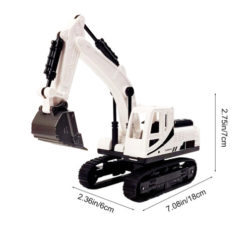 Excavator Toy 1/50 Scale Diecast Construction Vehicle with 2