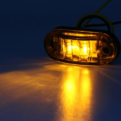 LED Side Marker Lights 12-24V 4 pcs Yellow Red White 1