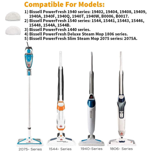 Steam Mop Replacement Pads Compatible with Bissell 1
