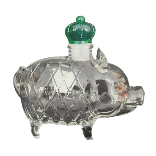 Pig Whiskey Dekanter aus Borosilikatglas, 320 ml 1