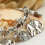Sterling Silver Elephant Charm Bracelet 9 inches 4