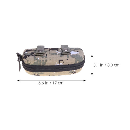Θήκη Γυαλιών με Σκληρό Κέλυφος Camo Σκούρο Πράσινο1 Συσκευασία 1