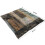 Abstract Flannel Throw Blanket Blue Grey 50x60in 4