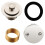 Turn Tub Drain Trim Kit with Two-Hole Overflow Faceplate, Universal Fine/Coarse Thread Replacement for Bathtubs 1