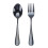 Black spoons and forks set heavy duty 8 pcs 6