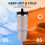Ποτήρι από ανοξείδωτο ατσάλι Rose Gold Marble 30oz με λαβή 4