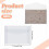 100 Envelopes de Papel Vegetal, Tamanho 4,5 X 3,2 Polegadas, Translúcidos, para Selos, Envelopes Grandes com Fechamento Automático. 8