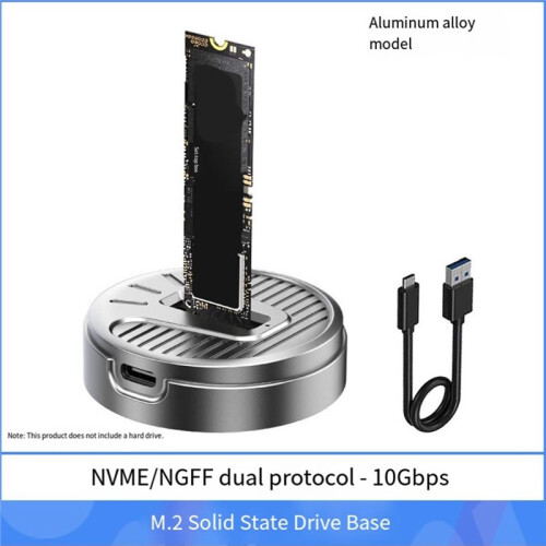 M.2 SSD Aluminum Docking Station 1000MB/S M2 NVME/NGFF SSD External Enclosure Type-C Hard Drive Base 2