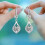 Women's Blue Rhinestone Water Drop Earrings 1 Pair 4