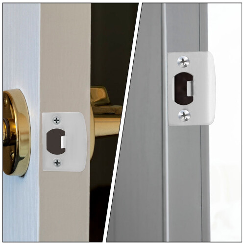 Door Strike Plate Stainless Steel 4 Pcs 2