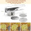 Presse-purée en acier inoxydable avec 3 disques 5