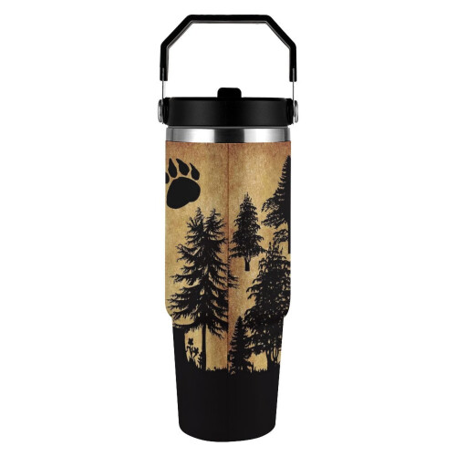 Ποτήρι από ανοξείδωτο ατσάλι Bear-Design 30oz με λαβή 2