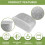 16x Water Filter Inserts for  Luxe Cafe ES601,8Pack Replacement Charcoal Filters for  Coffee Maker Accessories 5