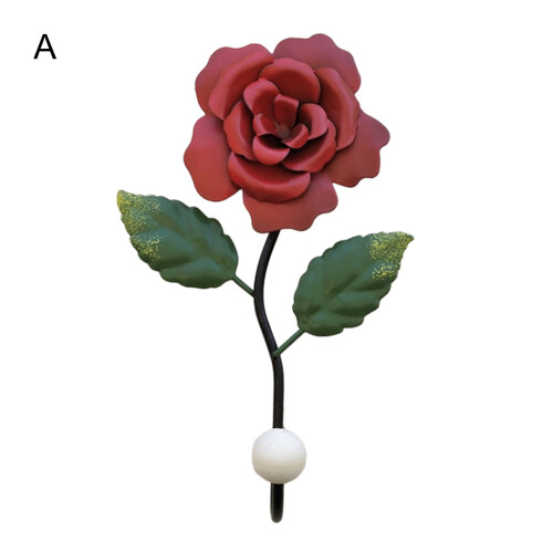 Väggkrokar Vintage Iron Rose Design 3-pack 1