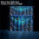 Sea Fish Kitchen Curtains Blue Ocean Tier Set 36 inch 4