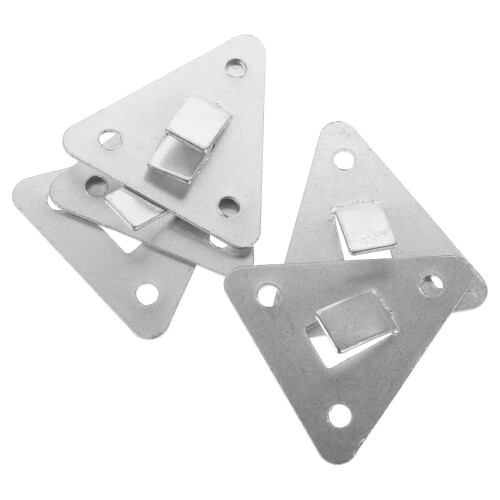 Fire Extinguisher Bracket Metal Silver 5 Pieces 1