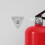 Fire Extinguisher Bracket Metal Silver 5 Pieces 3