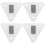 Fire Extinguisher Bracket Metal Silver 5 Pieces 5