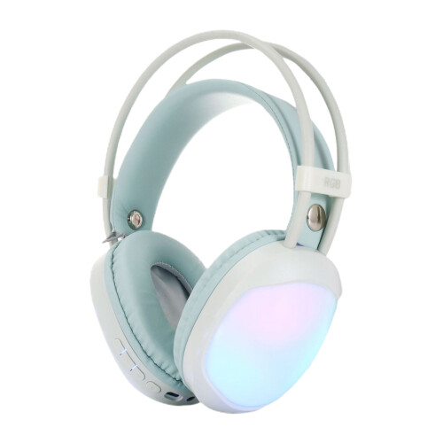 Bluetooth Wireless Gaming Headset RGB Light Rechargeable 1