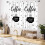 Rustic Coffee Kitchen Curtains Latte Cappuccino Brown 2