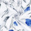 Flower Print Kitchen Curtain Valance Blue 52W x 18L 1 Panel 4
