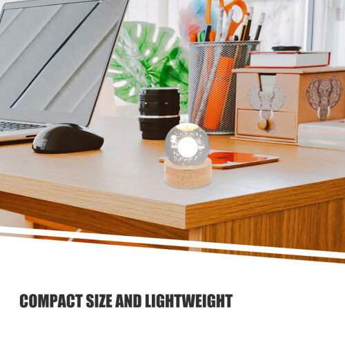 Base a LED per oggetti in vetro, cristallo e legno, compatta 2