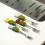 Tulip Shape Fruit Forks Set Ceramic Jar Dessert Forks with Storage Jar Comfortable Grip Fruit Receipt Jar 5