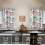 Pumpkin Pattern Tier Curtains Set of 2 Rustic Autumn 2