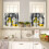 Kitchen Curtain Valance Set Black White Buffalo Plaid 2 pcs 2