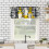 Kitchen curtain valance set black white buffalo plaid 5