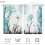 Farmhouse Teal Daisy Floral Kitchen Curtains Rustic 3
